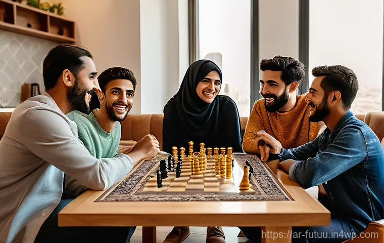 공유 경제와 주거 공간의 변화 - Image Prompt 1: Dynamic Co-living in an Arab City**