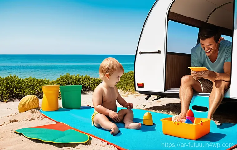 이동식 주택의 장단점 분석 - **Luxurious Desert Retreat Motorhome:** A high-end, sleek motorhome with modern architectural lines,...