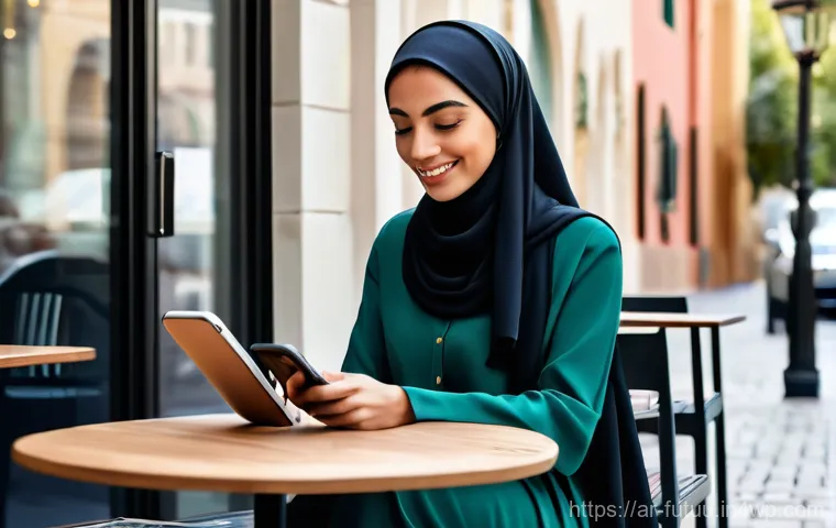 스마트 시티와 주거 환경의 상관관계 - **Prompt:** A serene morning scene inside a luxurious, contemporary Arabic smart home. The focal poi...