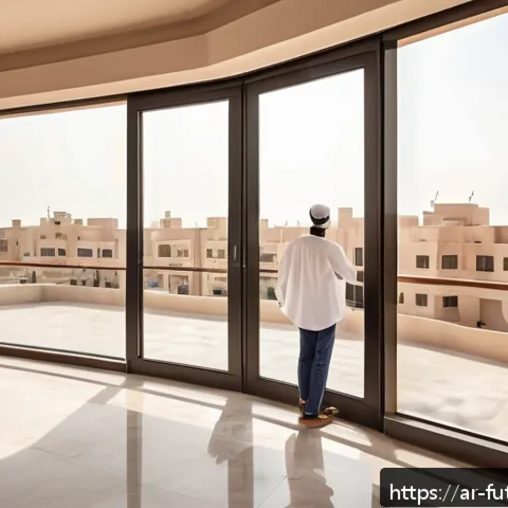 도시와 농촌의 주거 혁신 비교 - A modern urban apartment in Jeddah featuring sleek solar panels installed on the rooftop, smart vent...